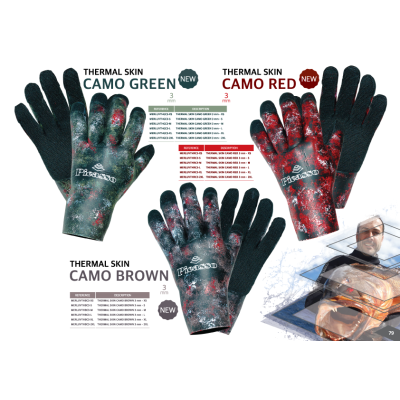 GUANTES PICASSO THERMAL SKIN 3MM (consultar cantidades por tlf.)