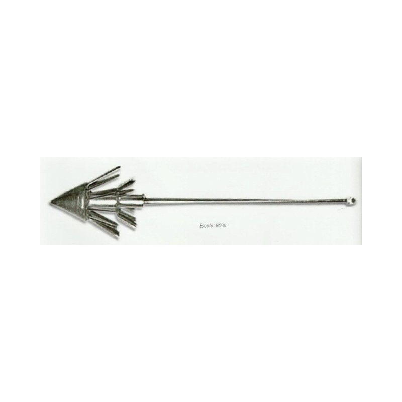 Varilla doble inox. Plomada 240mm